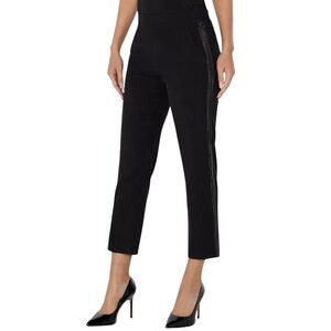 NWT Liverpool Los Angeles Slone Rhinestone Embellished Ankle Pants 0/25